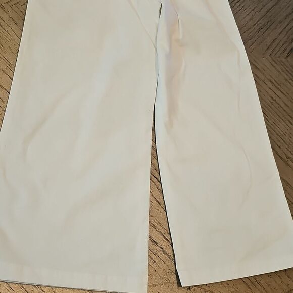 White Wide-Leg Trouser Size 7/8 - Picture 7 of 12